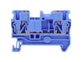 Miniatyrbild 2 av 2: TRU COMPONENTS TC-JPT6 Blue Gennemgangsklemme 8.2 mm Lyntilslutning Poltal: 2 0.5 mm² 6 mm² Blå 1 stk