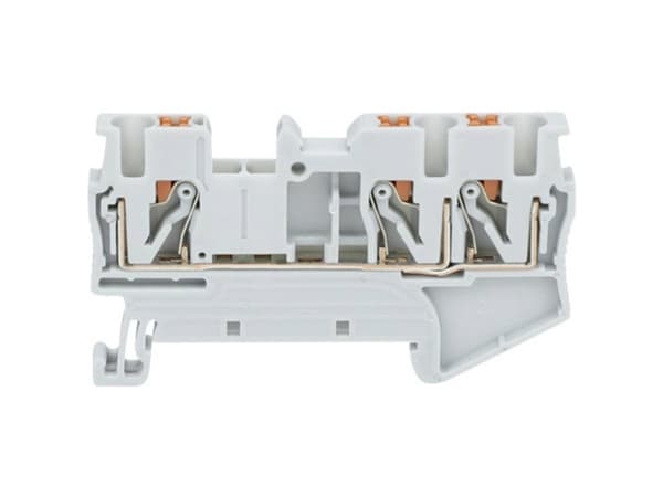 TRU COMPONENTS TC-JPT6-TW Grey Gennemgangsklemme 8.2 mm Lyntilslutning 0.5 mm² 6 mm² Grå 1 stk