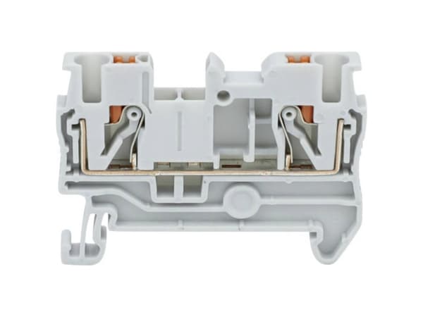 TRU COMPONENTS TC-JPT6 Grey Gennemgangsklemme 8.2 mm Lyntilslutning Poltal: 2 0.5 mm² 6 mm² Grå 1 stk