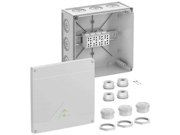 Spelsberg Abox HA 350 Jakorasia (P x L x K) 252 x 252 x 120 mm Harmaa IP54, IP66 1 kpl