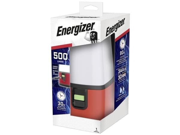 Energizer E304157700 360° Camping Camping lyhty LED (RGB) 500 lm Akkukäyttöinen punainen/musta