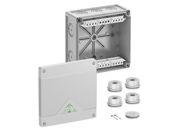 Spelsberg Abox 160-16² Jakorasia (P x L x K) 182 x 182 x 90 mm Harmaa IP55, IP66 1 kpl