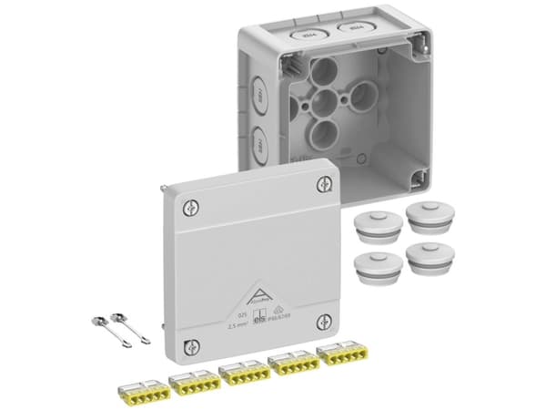 SPELSBERG Haaroitusrasia, Suojausluokka IP66/IP67/IP69, Max. 2,5², Iskunkestävyys IK09, Suojausluokka II