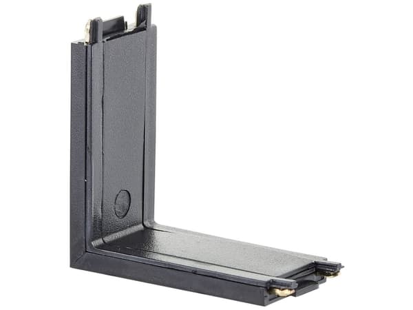 Brilliant Lavvolt-skinnesystem-komponenter Forbinder Sand, Sort 30040/76 Click&Shine Verbinder L
