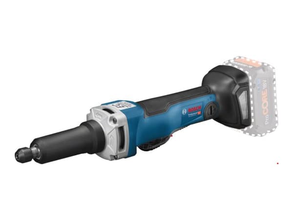 Bosch GGS 18V-23 PLC Professional, Suora hiomakone, Musta, Sininen, Punainen, Hopea, Harjaton, 23000 RPM, 8 mm, 83 dB - SOLO