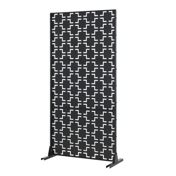 Skärmvägg Basciano 180x90x40 cm stål [casa.pro]