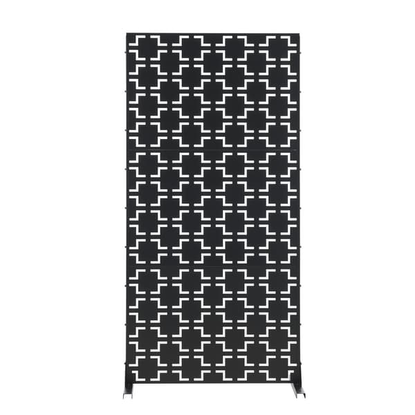Skärmvägg Basciano 180x90x40 cm stål [casa.pro]