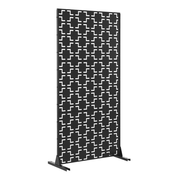 Skärmvägg Basciano 180x90x40 cm stål [casa.pro]