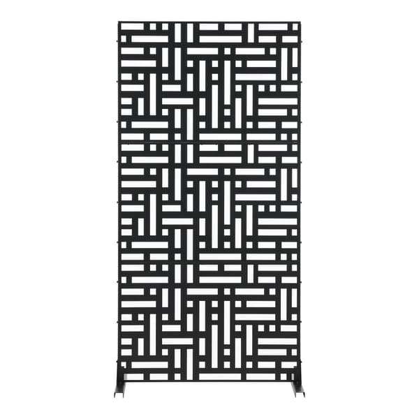 Skärmvägg Bernalda 180x90x40 cm stål [casa.pro]