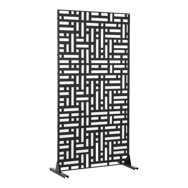 Skärmvägg Bernalda 180x90x40 cm stål [casa.pro]