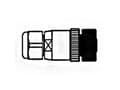 Miniatyrbild 3 av 3: Molex 1200710031 Sensor-, aktuator-stik, 1 stk