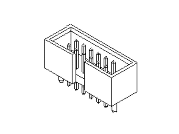 Molex Sisäänrakennettu tappiliuska (vakio) 878342411 1 kpl Lokero