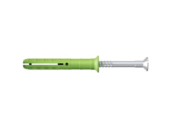 Fischer 532756 N Green 6 x 60/30 S K NV Sømrawplug 60 mm 6 mm 1 Set