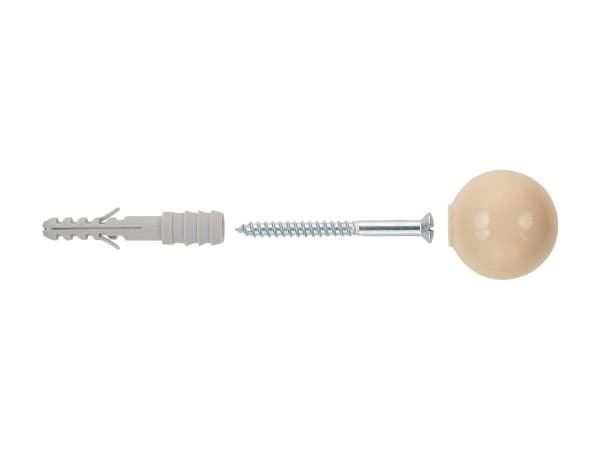 Fischer 60535, Grå, Nylon, Golvmonterad, 10 styck, 60 mm