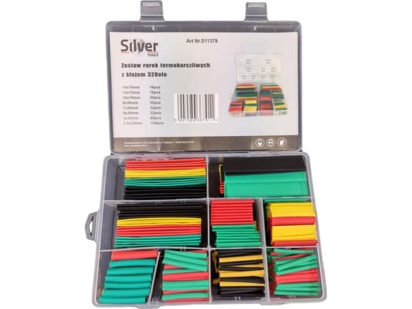 Sølv SØLV HEAT SHRINK SHIRT 328 stk. MED LIM