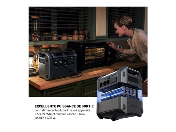 Segway Cube Series 1000 - Bärbar kraftstation - AC 230 V - 2200 Watt - litium järn fosfat - 1024 Wh - utgångskontakter: 12