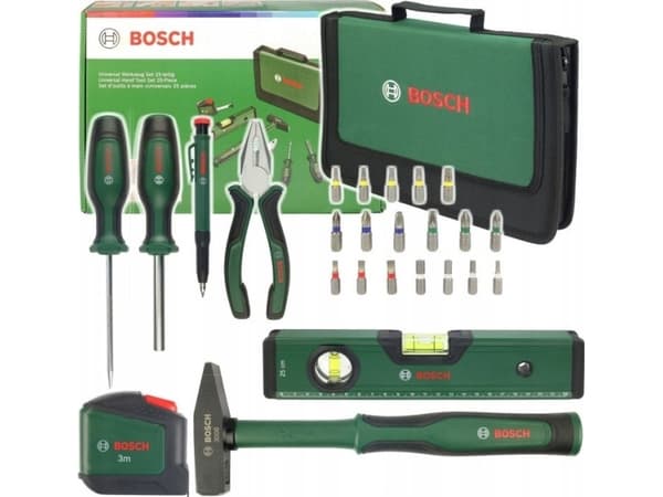 Bosch Universal - Verktøyssett - 25 deler - inn zipped case