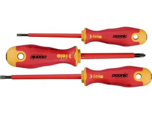 Wolfcraft FELO ERGONOMIC VDE 3 vnt. ruuvimeisselisarja.