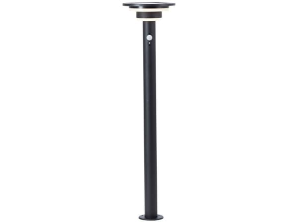 Brilliant G40407/06 Garvina Solcelle-udendørsstanderlampe med bevægelsessensor LED modul LED indbygget 3 W Sort