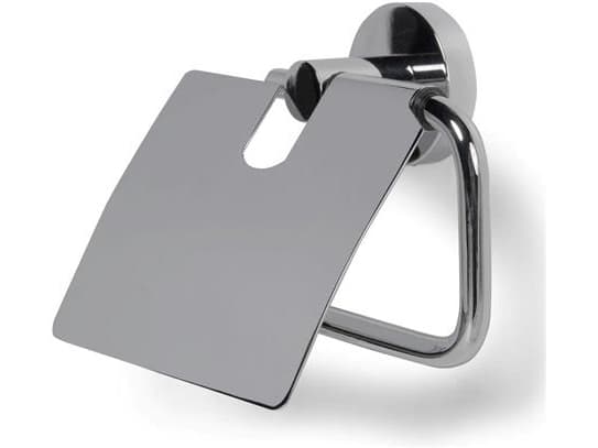 BLUE LABEL Toiletrulleholder med låg - krom