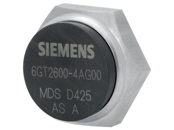 Siemens Indus.Sector Transponder skrubar 6GT2600-4AG00 Type elektrisk tilbehør annet, Type mekanisk tilbehør nøkkel, Type dokumentasjon hurtigstart,