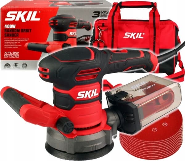 Skil_Red Elektrisk eksentersliper Skil 7480DA, 400 W