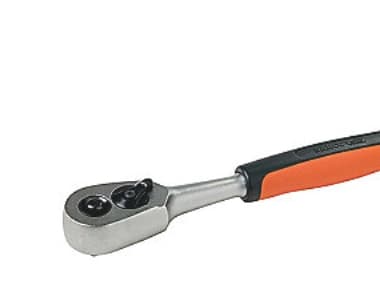 Bahco skraldenøgle 1/4'' - pæreformet skr. nøgle, omskifter m/60 tænder, 6° arb. vinkel