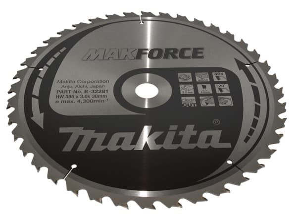 Makita B-32281, Trä, 35,5 cm, 3 cm, 4300 RPM, 3 mm, Makita