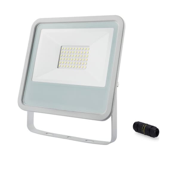 LED Flodljus 50 W 3500 lm 6400K - Kraftfull projektorlampa för utomhusbelysning. Lys upp din trädgård eller uppfart effektivt med detta ljus!