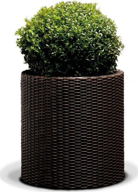 Keter LARGE CYLINGE PLANTER pyöreä potti viski punainen