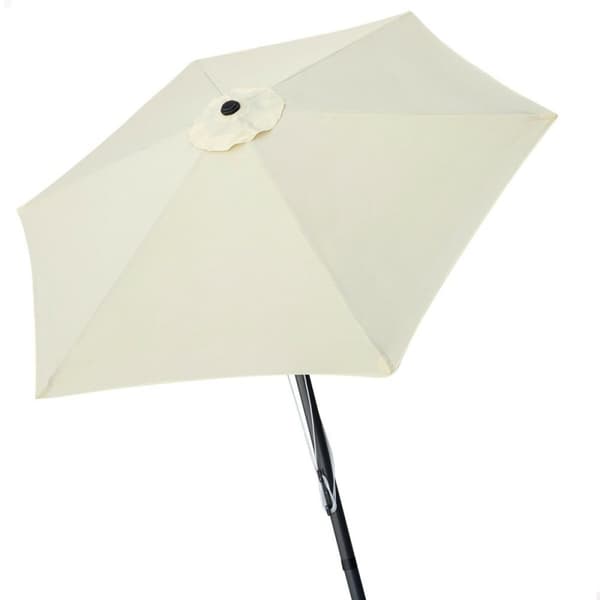 Napernyö Aktiv Stål Aluminium Creme Ø 300 cm - Høj kvalitet parasol til haven, 300 x 248,5 x 300 cm. Beskytter mod solen.