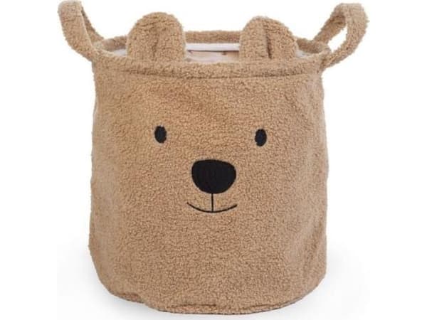 CHILDHOME SÄILYTYSPUSSI 30X30X30 CM, NALLE BEIGE