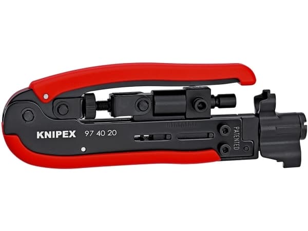Knipex 97 40 20 SB, Svart, Röd, BNC, F-typ, RCA, 175 mm, 430 g