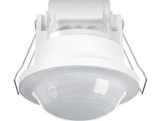 ESYLUX Kattoon asennettava liiketunnistin BASIC EXPRESS MD 360° 08 IR 1C FM IP23 WH, kantama n. Ø 8 m, nollakohdan ylitys reletoiminto