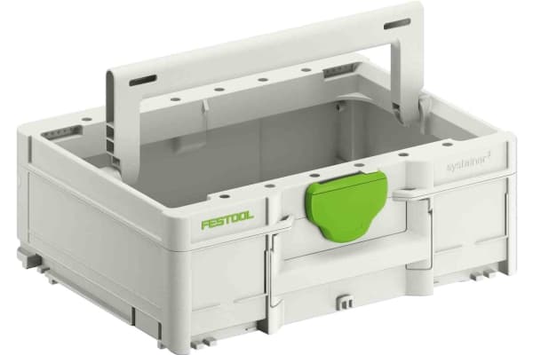Festool SYS3 TB M 137, Verktygslåda, Grön, Vit, 10,4 l, 40 kg, 296 mm, 396 mm