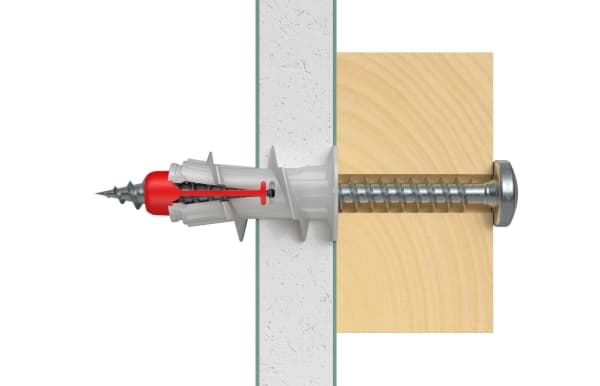 Fischer 545684, Väggplugg, Gipsskivor, 44 mm, 4 mm, 4,6 cm, 6 styck