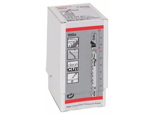 Bosch STIKSAVKLINGE T 101 D 100 STK TRÆ