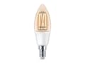 Miniatyrbild 5 av 5: Philips Smart - LED-glödlampa med filament - form: C35 - klar finish - E14 - 4.9 W (motsvarande 40 W) - klass F - tonbar vit - 2700-6500 K