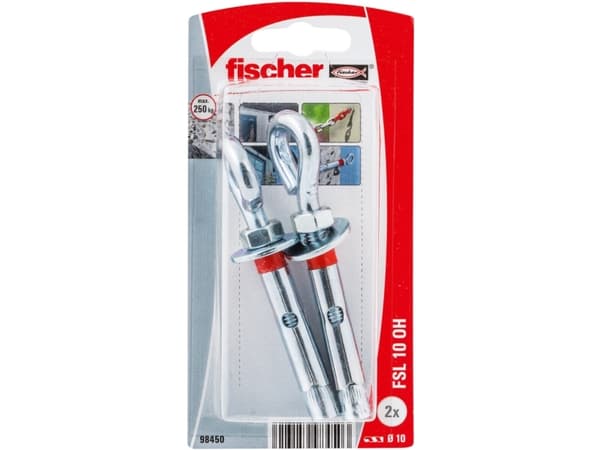 Fischer 98450, Expansionsankare, Betong, 1 cm, 2 styck, Blåsa