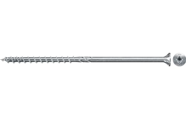 Fischer 568159, Screw, Zinc plated steel, Wood, Zinc, Partial thread, Countersunk head