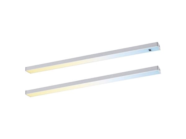 Paulmann Inline LED-nedbygningslampe-basissæt LED (RGB) 4 W Varmhvid Krom (mat)