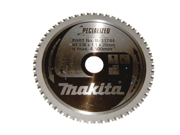 Makita Specialized, Metall, 13,6 cm, 2 cm, 4500 RPM, 1,1 mm, Makita