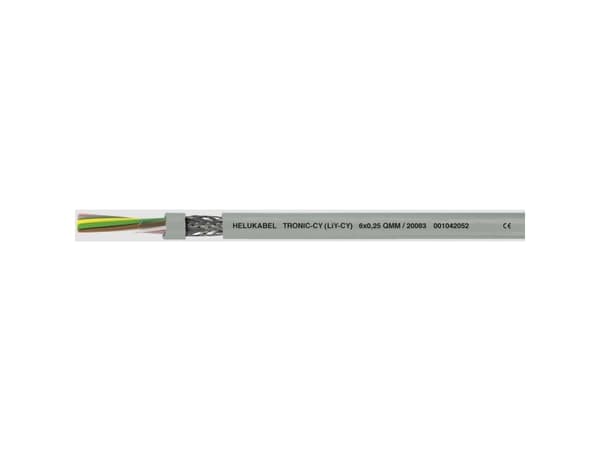HELUKABEL TRONIC-CY, Lågspänningskabel, Grå, Polyvinylklorid (PVC), Polyvinylklorid (PVC), Cooper, -5 - 80 °C