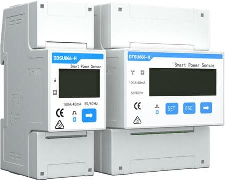 Huawei DDSU666-H, Älymittari, Kotimainen, Vahvavirta, Power factor, Power frequency, Jännite, Valkoinen, kWh, LCD