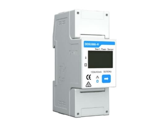 Huawei DDSU666-H, Älymittari, Kotimainen, Vahvavirta, Power factor, Power frequency, Jännite, Valkoinen, kWh, LCD