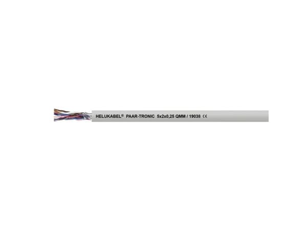 HELUKABEL PAAR-TRONIC, Pienjännitekaapeli, Harmaa, Polyvinyylikloridi (PVC), Polyvinyylikloridi (PVC), Cooper, 350 V