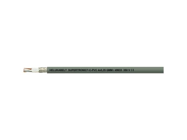 Helukabel 49631-500 Dragkedjevajer S-TRONIC®-C-PVC 2 x 0,25 mm² Grå 500 m