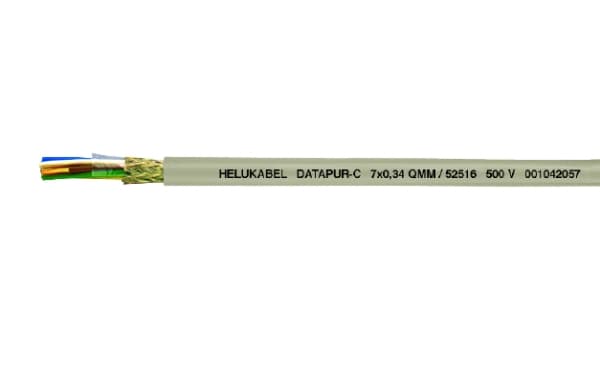 HELUKABEL DATAPUR-C, Lågspänningskabel, Grå, Polyvinylklorid (PVC), Polyvinylklorid (PVC), Cooper, -5 - 80 °C