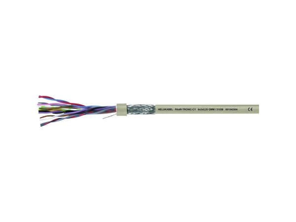 Helukabel 21002-500 Datakabel LiYCY 2 x 2 x 0.14 mm² Grå 500 m