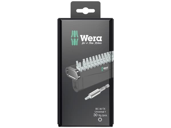 Wera 05057900001, 30 stykker, Torx Plus, 1/4", TX10, TX15, TX20, TX25, TX30, TX40, 266 g, Boks